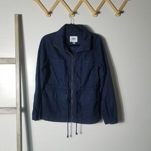 OLD NAVY NAVY BLUE UTILITY JACKET SIZE MEDIUM